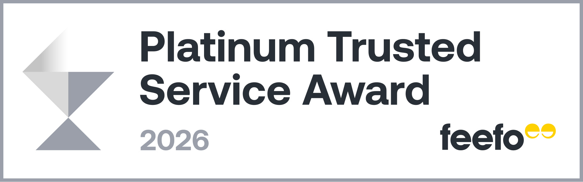Feefo Platinum Trusted Service Award 2026
