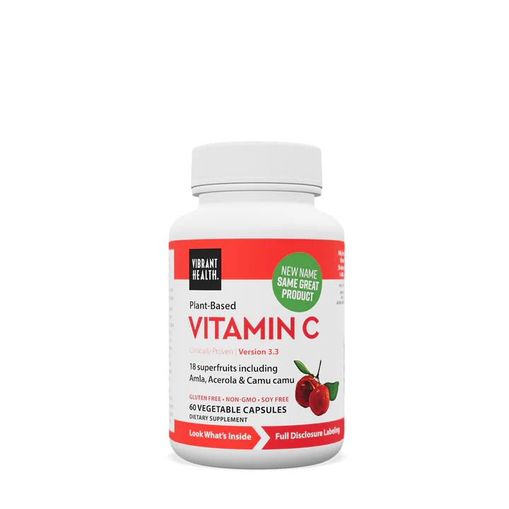 tub of vitamin c capsules